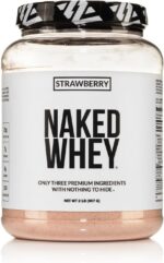 NAKED Strawberry Whey Protein Powder, Solely 3 Components, 25g Grass Fe... - Image 2