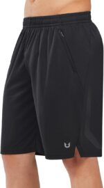 NORTHYARD Males's 10" Athletic Basketball Shorts with Zipper Pockets Qui... - Image 2
