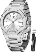 OLEVS Watches for Males Gown Stainless Metal Huge face Waterproof Luxurious... - Image 2