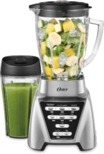 Oster Blender | Professional 1200 with Glass Jar, 24-Ounce Smoothie Cup, Brushe... - Image 2