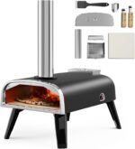 Pizza Oven Out of doors 12" Wooden Fired Pizza Ovens Pellet Pizza Range for o... - Image 2