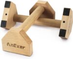 Push Up Stands, Handstand Parallettes Bars, Stable Wooden Push Up Bars wi... - Image 2