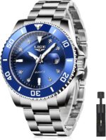 Quartz Watches for Males,Luxurious Massive Face Diamond Accented Analog Watch,S... - Image 2