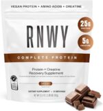 RNWY 25g Chocolate Protein + 5g Creatine Powder, Vegan Plant-Primarily based Professional... - Image 2