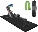 Rowing Machine Mat 96" x 30" with Storage Bag and Sports activities Towel,Treadmi... - Image 2