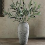 Rustic Massive Ceramic Vase, Classic Ground Tall Flower Vase Distressed F... - Image 2