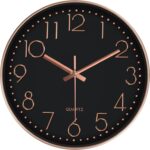 Silent Wall Clocks Battery Operated 8 Inch, Analog Wall Clock with Ove... - Image 2