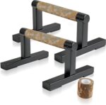 T Form Ground Stand Wooden Push Up Deal with Bars for Males, Energy Trainin... - Image 2