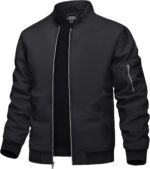 TACVASEN Males's Bomber Jacket Light-weight Informal Spring Fall Windbreake... - Image 2