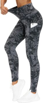 THE GYM PEOPLE Thick Excessive Waist Yoga Pants with Pockets, Tummy Management... - Image 2