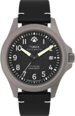 Timex Males's Expedition North Titanium Automated 41mm Watch - Black Str... - Image 2