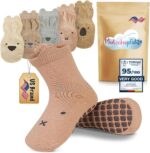 Toddler Socks with Grippers - Cotton Non Slip Socks Child - Child Nonsli... - Image 2