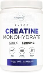 Sort Zero Creatine Monohydrate (Unflavored | 500g), 5000 mg Per Servin... - Image 2