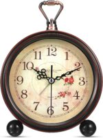 Classic Desk Alarm Clock - 8# Vintage Silent Desk Clock Ornamental Qu... - Image 2