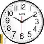 Wall Clock 12 Inches Non-Ticking Wall Clocks Battery Operated Giant Ea... - Image 2