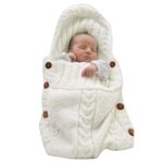 XMWEALTHY New child Child Wrap Swaddle Blanket Knit Sleeping Bag Sleep Sa... - Image 2