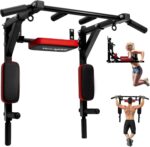 Yes4All Multifunctional Wall Mounted Pull Up Bar Chin Up Bar Dip Stati... - Image 2