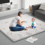 ZEEBABA Child Play Mat, 59"x59" Foldable & Reversable Massive Child Mat, 0... - Image 2