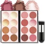 16 Colours Blush Contour Highlighter Make-up Palette, All-in-One Shimmer... - Image 2
