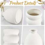 White Ceramic Vase Set of 10, Small Ceramic Flower Vases Bulk Bud Vase... - Image 8