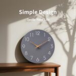 Mosewa Wall Clock Silent Non Ticking Ornamental for Kitchen Bed room Ba... - Image 4