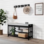 3-Tier Bamboo Shoe Rack Bench, Shoe Storage Organizer Bench, Entryway ... - Image 4