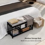 3-Tier Bamboo Shoe Rack Bench, Shoe Storage Organizer Bench, Entryway ... - Image 6