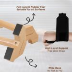 Calisthenics Wooden Parallettes Bars, Wooden Push Up Bars Calisthenics Equ... - Image 4