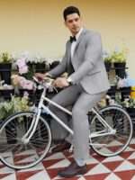 WEEN CHARM Males's Fits Slim Match 2 Piece Two Button Blazer Marriage ceremony Promenade... - Image 5