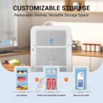 SUAVO Mini Fridge for Bed room Skincare Fridge 6L/8 Cans Small Refriger... - Image 5