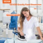 VEVOR Gravity Feed Steam, 1000W Gravity Feed Iron with 3.5 L Giant Cap... - Image 3