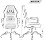 Workplace Chair PC Gaming Chair Low-cost Desk Chair Ergonomic PU Leather-based Exe... - Image 4