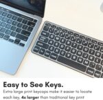 Macally Wired Keyboard for Mac (USB C + A) - Giant Print and Backlit f... - Image 3