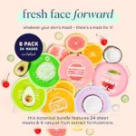SpaLife Magnificence Fruit Facial Sheet Masks 24 Pack – Face Masks Skincare ... - Image 3