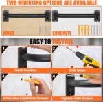 TOBWOLF 2PCS Wall Mount Doorway Pull Up Bar, Heavy Responsibility Energy Prepare... - Image 4