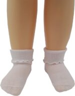 6 &12 Pairs Toddler Toddler Child Children Flip Cuff Ruffle Cotton Socks - Image 3
