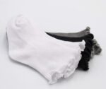 6 &12 Pairs Toddler Toddler Child Children Flip Cuff Ruffle Cotton Socks - Image 5