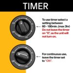 XPOWER P-230AT Mini Mighty 1/4 HP 925 CFM Centrifugal Air Mover, Carpe... - Image 6