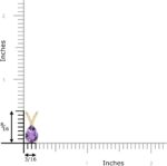 Angara Pure Amethyst Solitaire Pendant for Girls | V-Bale Pear-Shap... - Image 5