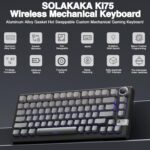 SOLAKAKA KI75 Wi-fi Mechanical Gaming Keyboard, 75% P.c Aluminu... - Image 3