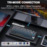 SOLAKAKA KI75 Wi-fi Mechanical Gaming Keyboard, 75% P.c Aluminu... - Image 4