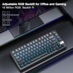 SOLAKAKA KI75 Wi-fi Mechanical Gaming Keyboard, 75% P.c Aluminu... - Image 5