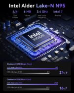 ACEMAGICIAN Vista V1 Mini Laptop Computer systems, 12Th Gen Intel N95 (Beat N100,... - Image 3