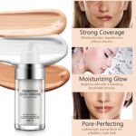 Concealer Cowl Cream, Flawless Color Altering Heat Pores and skin Tone Foundat... - Image 4
