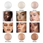 Baked Highlighter Contour Powder Sheer Pearl Shimmer Shades for Face H... - Image 3