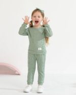 Weebaby Toddler Woman Garments Toddler Woman Sweatsuit Child Pant Set Outfi... - Image 4