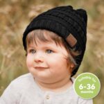 3-Pack Child Beanies for Boys, Women - Stretchy Knit Child Hats, Cute Ne... - Image 3