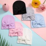 Geyoga 6 Pcs New child Hats Child Beanie Cotton Hats Gentle New child Child Ca... - Image 6