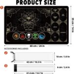 MTG Playmat with Play Zones – Magic Play mat Card Recreation Mat for Magic T... - Image 3