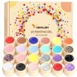 VENALISA Gel Paint Nail Artwork Set, 60 Colours Stable Gel Polish Artwork Equipment, P... - Image 5